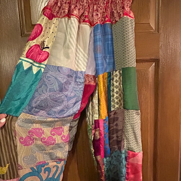 Colorful Patchwork Pants - Picture 4 of 5